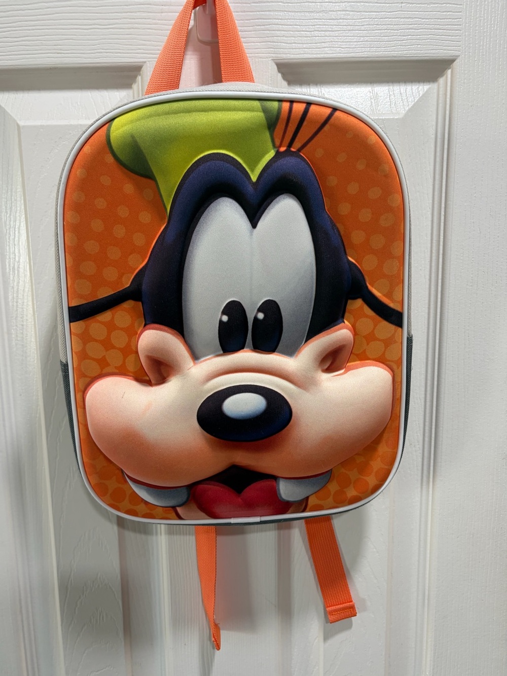 Goofy Character Kids Backpack - Orange & Green